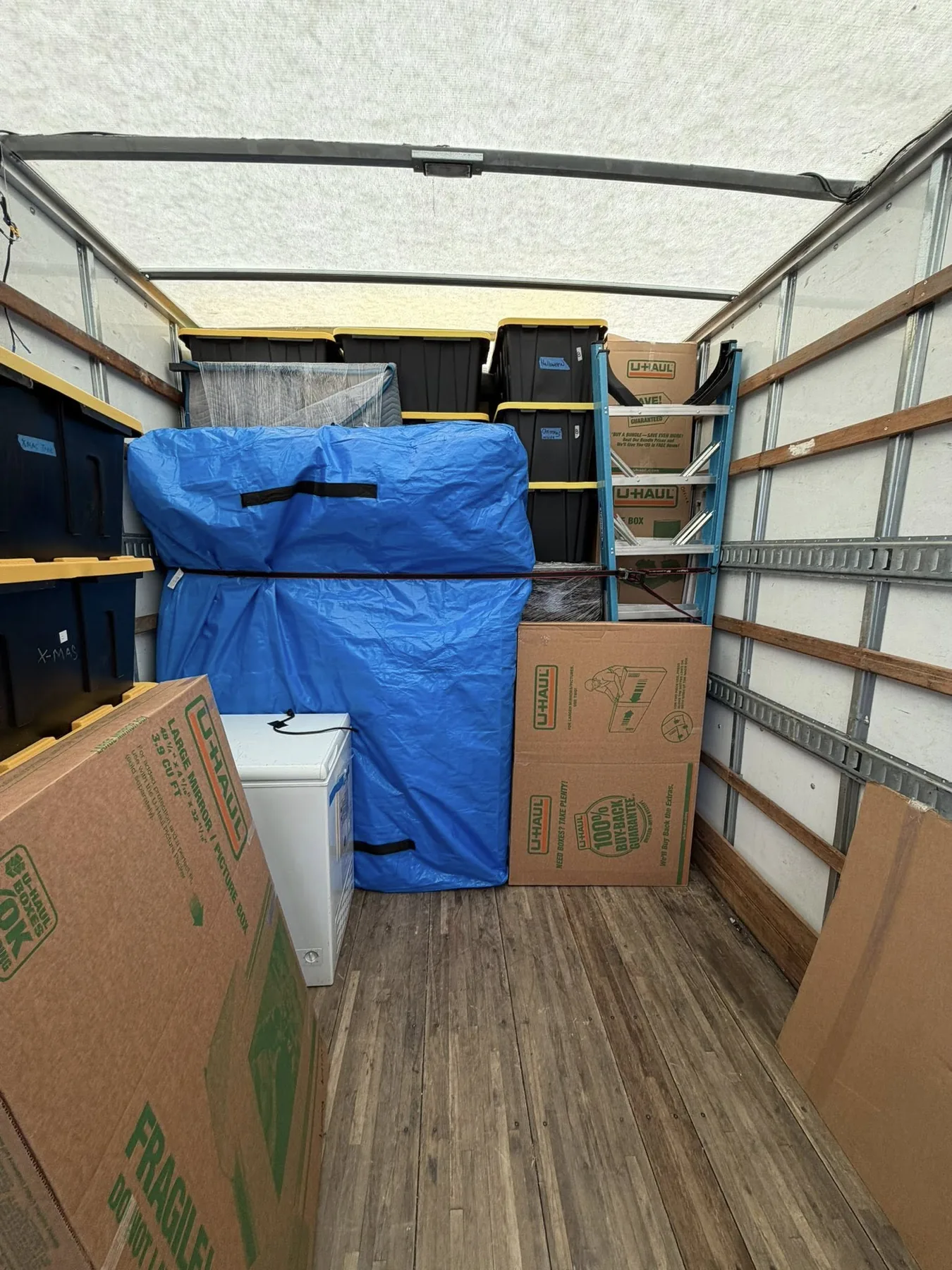 Hands On Deck moving truck loaded with protected household goods
